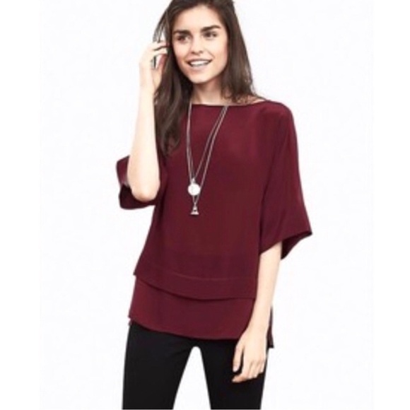 Banana Republic Silk Sheer Panel Top - Picture 8 of 8